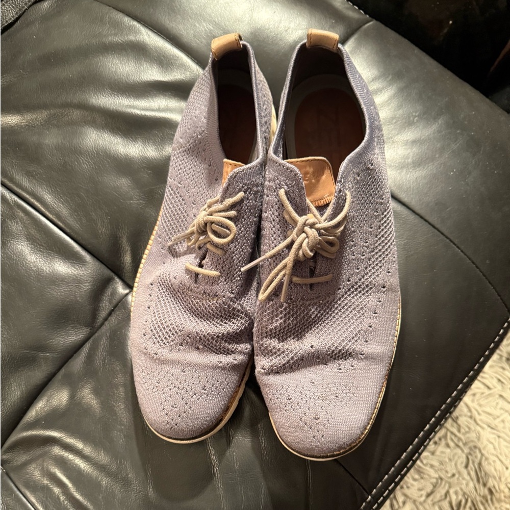 Cole Haan Men’s ZeroGrand Knit Oxford Dress Shoes‎ Lightweight Comfort Gray
